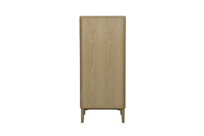 Harlow Tall Chest 5 Drawer - Oak Natural