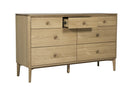 Harlow Wide Chest 7 Drawer - Oak Natural