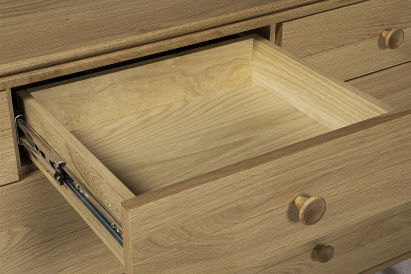 Harlow Wide Chest 7 Drawer - Oak Natural