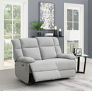 Hallow Light Grey Electric Reclining 2 Seater Sofa