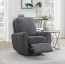 Saxony Herbert Grey Swivel Chair