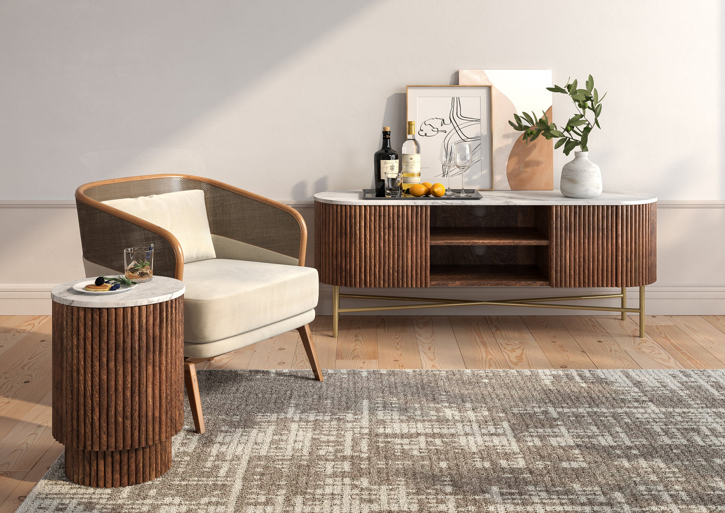 Stanford Side Table With Door