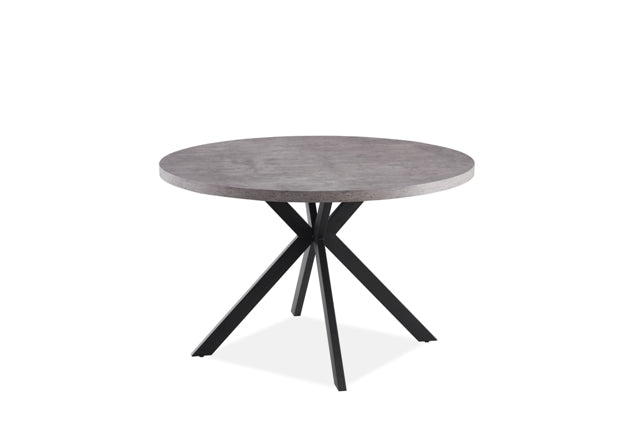 San Fran Round Dining Table Grey Marble