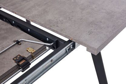 San Fran Extension Dining Table Grey Marble
