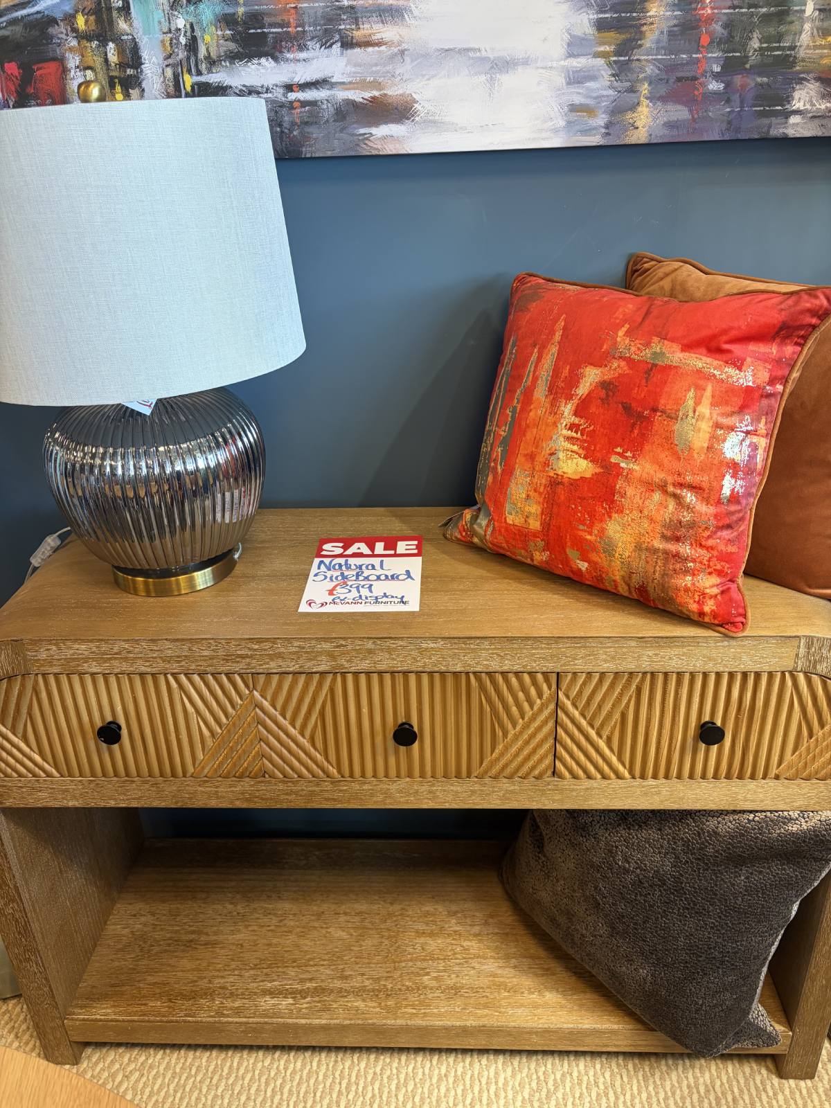 Natural Side Board - Ex-display