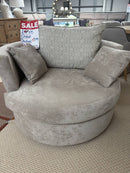 Swivel Love Chair- Grey  Ex display