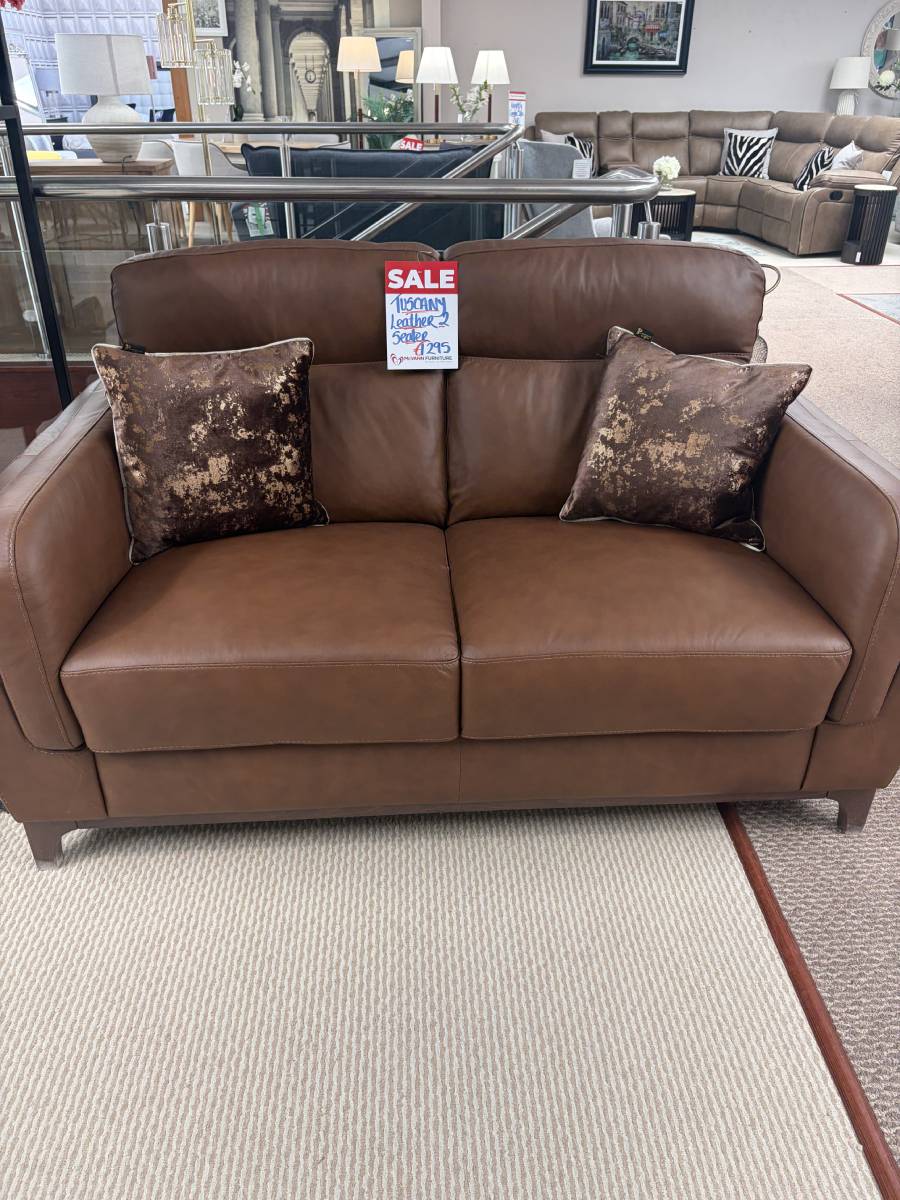 Tuscany Leather 2 seater - Ex Display