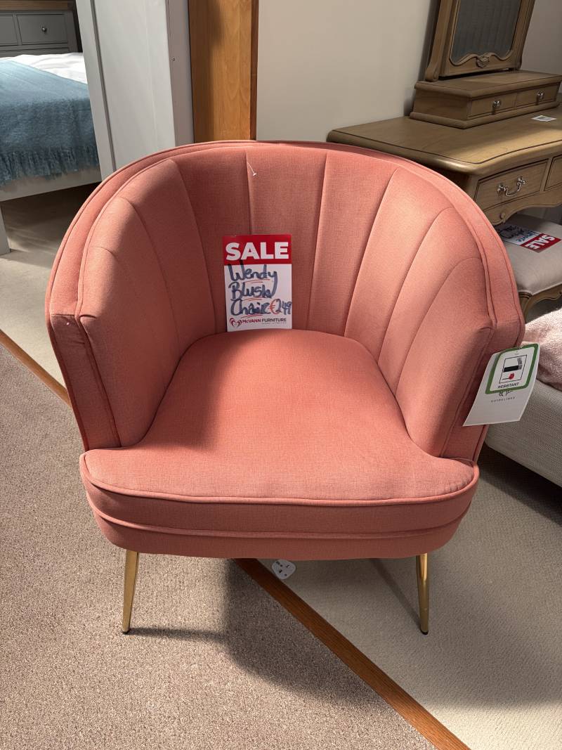 Wendy Blush Chair - Ex Display