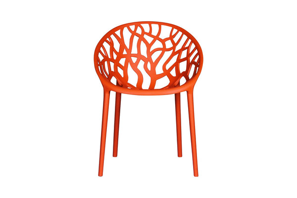 Millie Trellis Garden Chairs - Orange