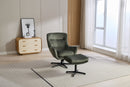 Fisher Swivel Recliner with Footstool Winter Moss