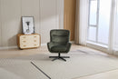 Fisher Swivel Recliner with Footstool Winter Moss