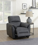 George Electric Reclining Armchair Dark Grey