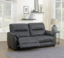 George Electric Reclining 2.5 Seater Sofa Dark Grey