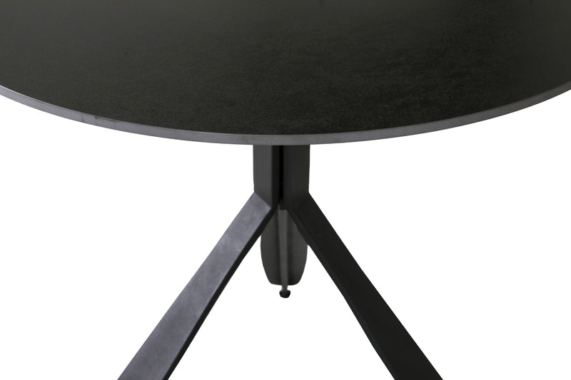 Kyrin Circular Dining Table 800 - Black