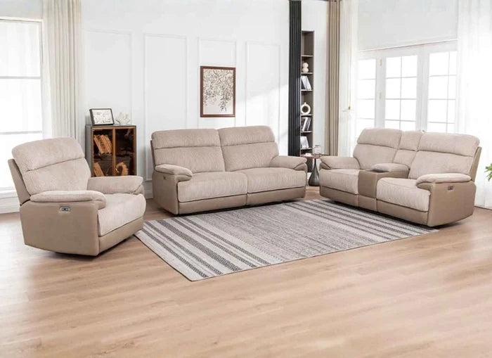 Kennedy Electric Sofa Recliner - Beige
