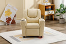 Kids Recliner With Cupholder - Beige