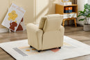 Kids Recliner With Cupholder - Beige