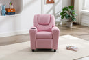 Kids Recliner With Cupholder - Light Pink
