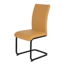 Leanne Chair Yellow PU Black Legs