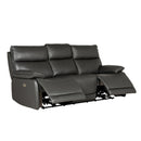 Lago 3 Seater Electric Recliner Sofa - Dark Grey