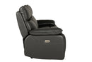 Lago 3 Seater Electric Recliner Sofa - Dark Grey