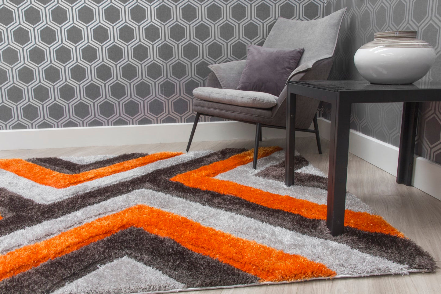 Lush Cascade Rug Orange
