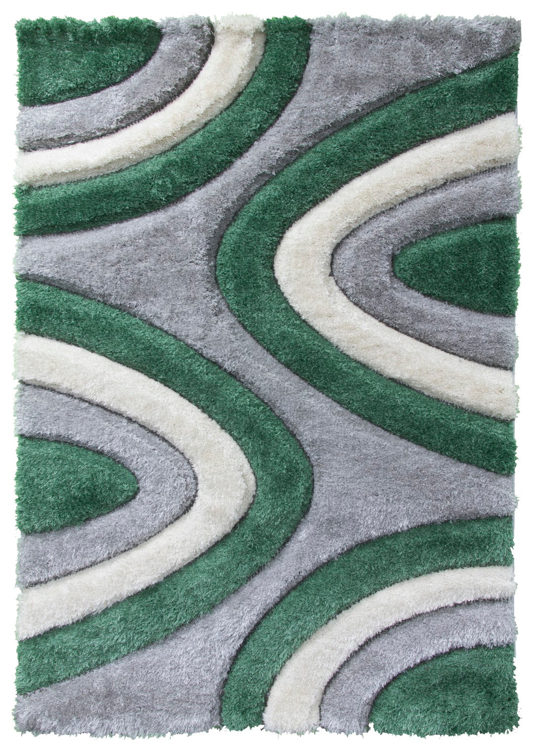 Lush Ripple Rug Green