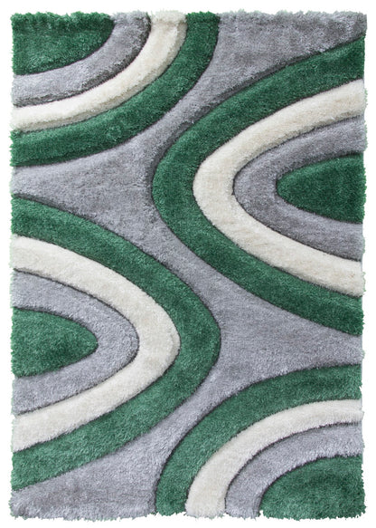 Lush Ripple Rug Green