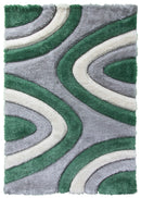 Lush Ripple Rug Green