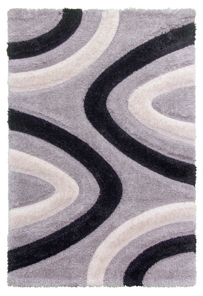 Lush Ripple Rug Grey