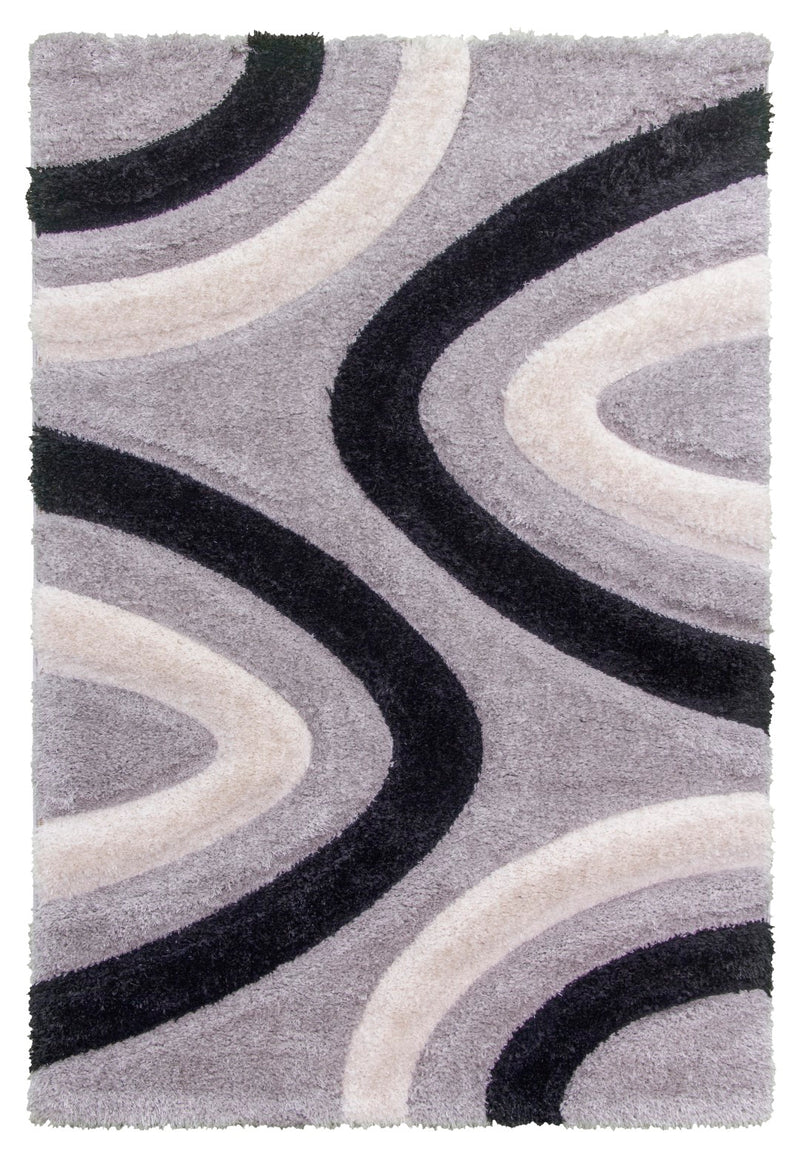 Lush Ripple Rug Grey