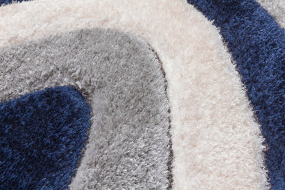Lush Ripple Rug Navy