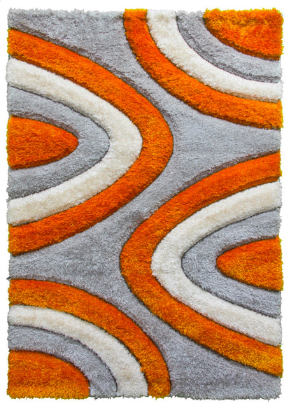 Lush Ripple Rug Orange