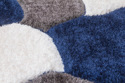 Lush Stones Rug Multi Navy