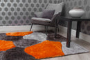 Lush Stones Rug Multi Orange