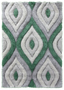 Lush Teardrop Rug Green