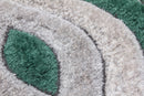 Lush Teardrop Rug Green