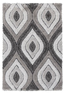 Lush Teardrop Rug Grey