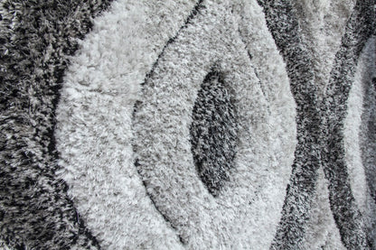 Lush Teardrop Rug Grey
