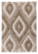Lush Teardrop Rug Beige