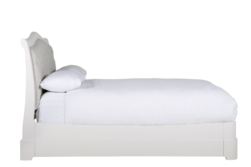Madrid Bed Upholstered Headboard 5' Bone