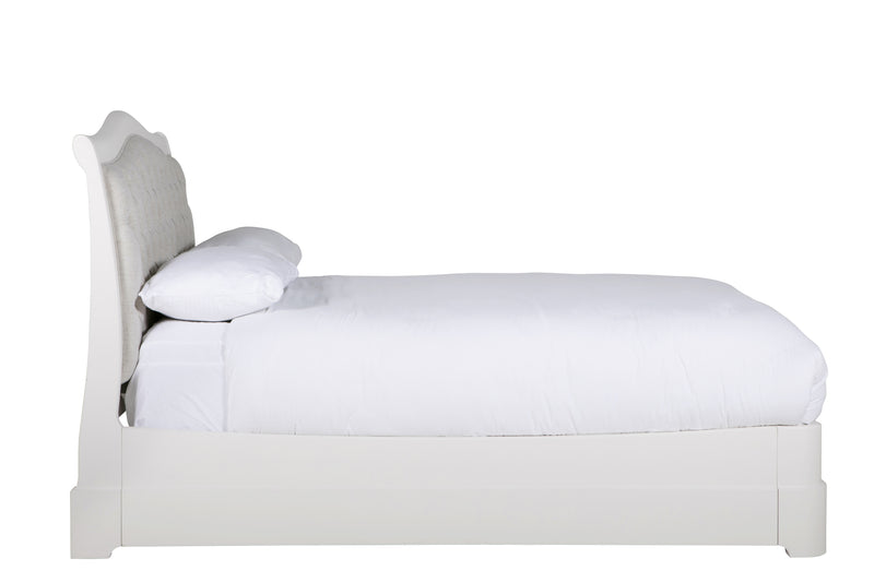 Madrid Bed Upholstered Bed 6' Bone