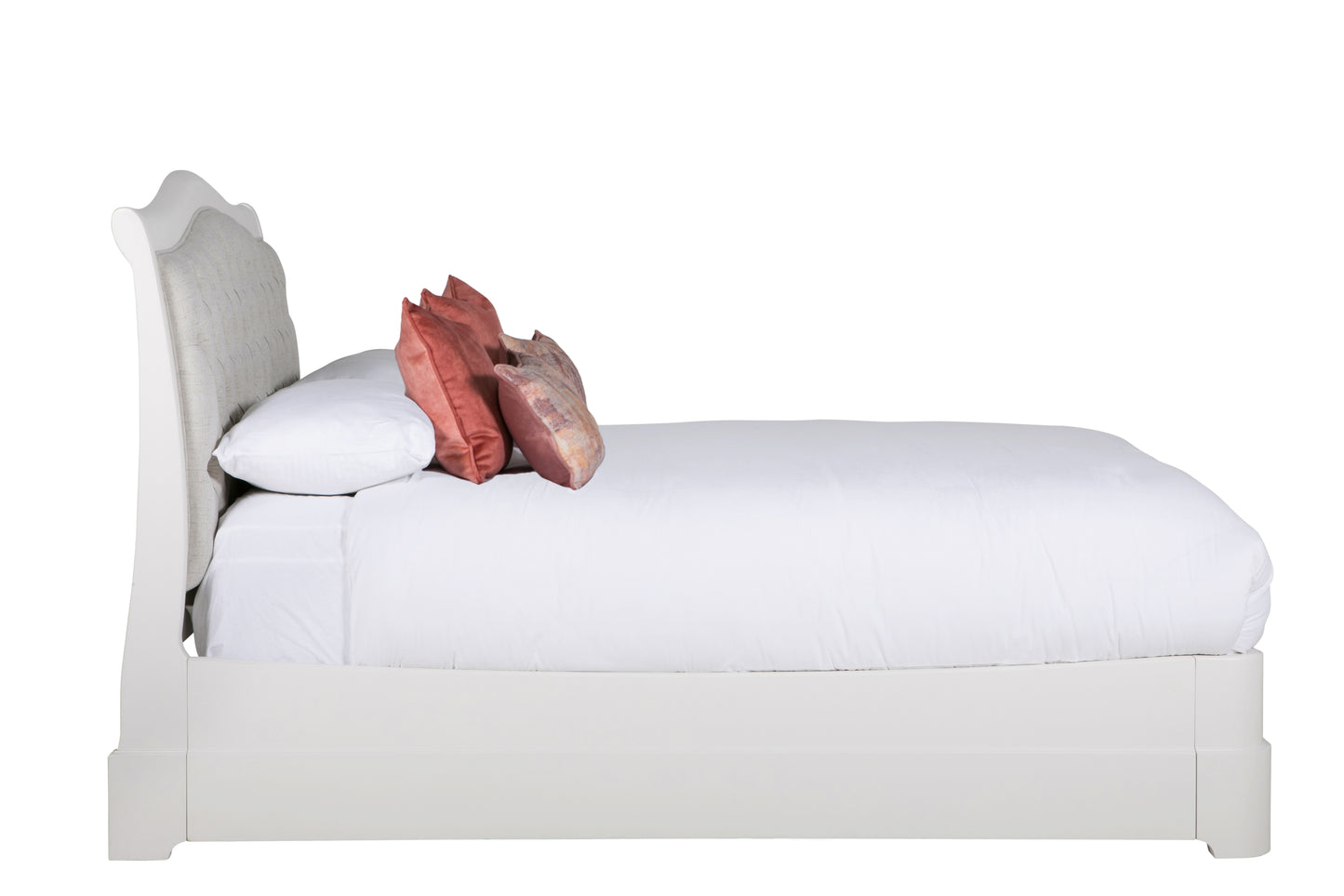 Madrid Bed Upholstered Bed 6' Bone