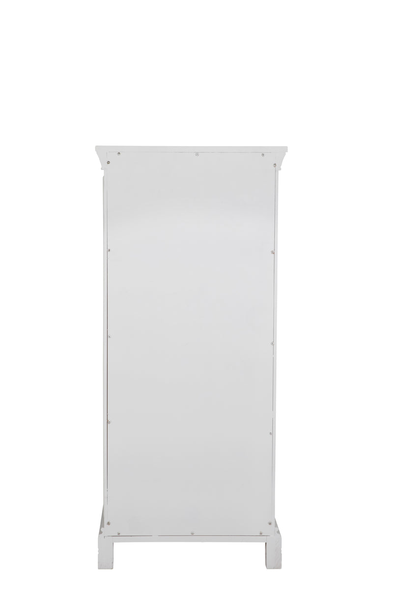 Madrid Tall Chest 5 Drawer Bone