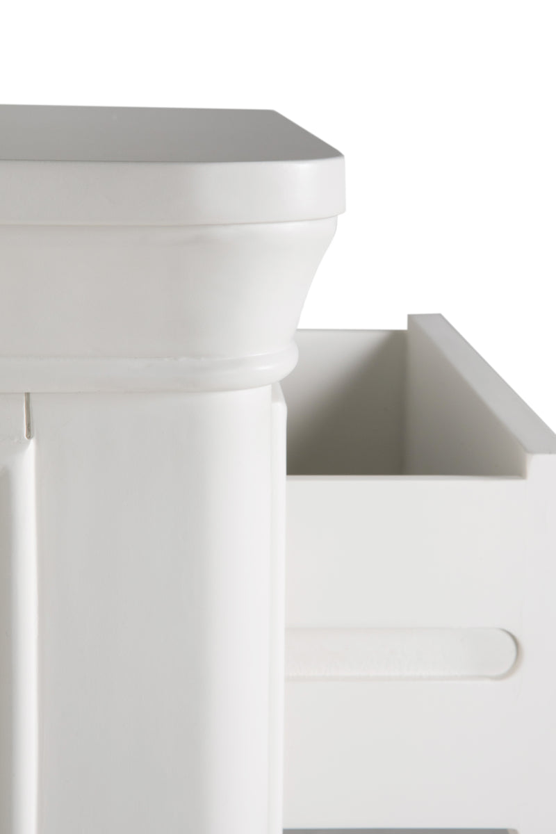 Madrid Tall Chest 5 Drawer Bone