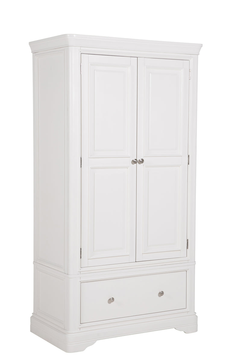 Madrid Wardrobe 2 Door/1 Drawer Bone