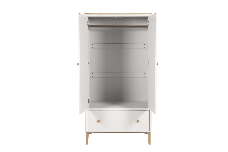 Marley 2 Door Wardrobe-Cashmere Oak