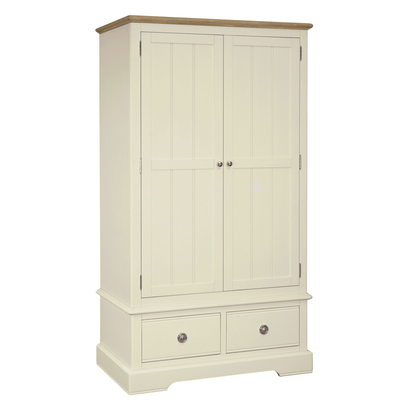 Meg Oak 2 Drawer Wardrobe