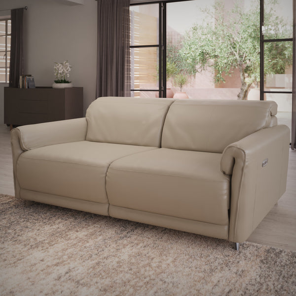 Amalfi 3 Seater Electric Recliner - Cashmere
