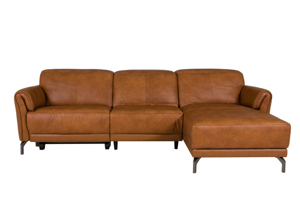 Amalfi Corner Electric Recliner Right Hand Facing - Tan